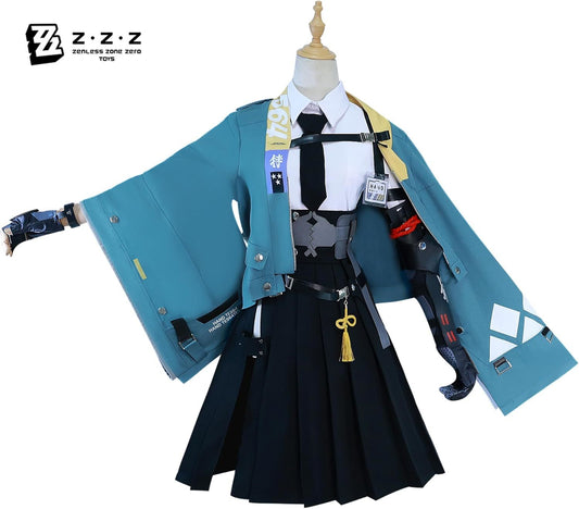 Hoshimi Miyabi Cosplay Zenless Zone Zero Game Shirt Dress Outfit Halloween Party Costumes
