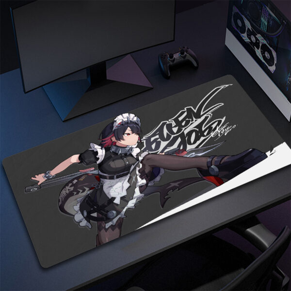 Gamer Large Computer Mousepad Zenless Zone Zero Gaming Mouse Pad Office Non-Slip Keyboard Mouse Mat Game Professional Table Mat