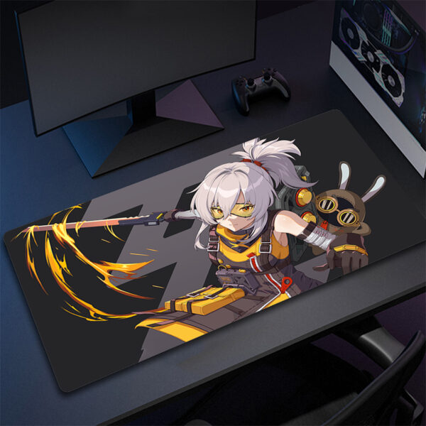 Gamer Large Computer Mousepad Zenless Zone Zero Gaming Mouse Pad Office Non-Slip Keyboard Mouse Mat Game Professional Table Mat