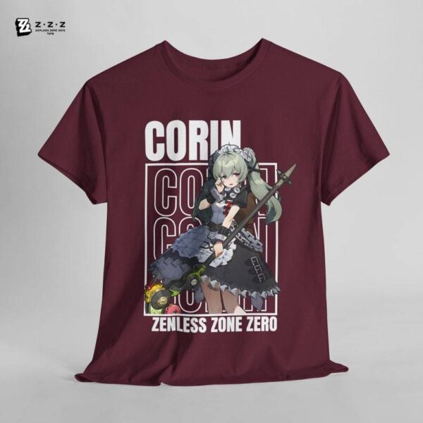 Corin Zenless Zone Zero T-Shirt Streetwear Unisex Anime Graphic Tee Unisex Graphic Shirt Anime Merchandise Trendy ZZZ Game Merchandise