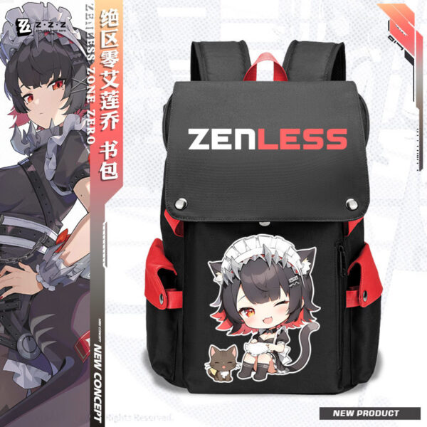 Game Anime Zenless Zone Zero Ellen Joe Kids School Bag Student Backpack Game Men Women Versatile Casual Backpack