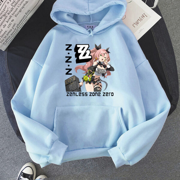 Zenless Zone Zero Hoodies Anime Print Harajuku Kawaii Sweatshirt with Hooded Game Cartoon Tshirt Ropa De Mujer Fleece Soft Hoody