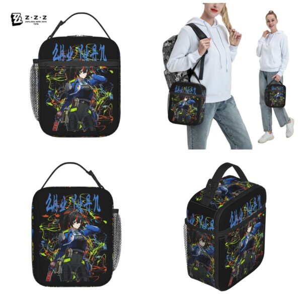 Zenless Zone Zero Video Game Insulated Lunch Bags Food Container Bags Portable Cooler Thermal Lunch Boxes For Work