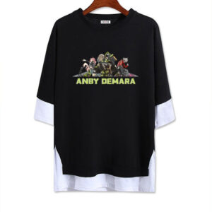 Zenless Zone Zero Anby Demara Double layer thin Model T-Shirt - Unisex Half-Sleeve Layered Top for Summer and Autumn