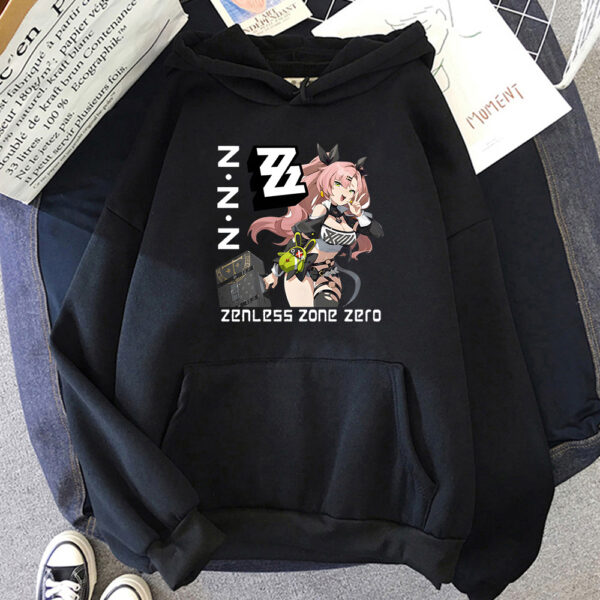 Zenless Zone Zero Hoodies Anime Print Harajuku Kawaii Sweatshirt with Hooded Game Cartoon Tshirt Ropa De Mujer Fleece Soft Hoody