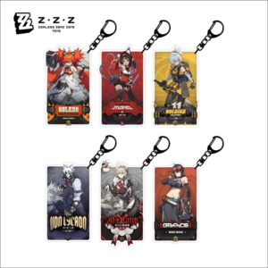 Zenless Zone Zero Figure Acrylic Keychain Carved Iaminated 6 Pieces Game Peripheral Collection 7x4cm Beautifully Detailed Decoration and Gift for Fans of the Game