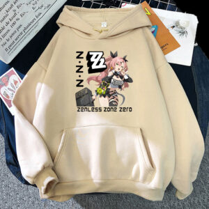 Zenless Zone Zero Hoodies Anime Print Harajuku Kawaii Sweatshirt with Hooded Game Cartoon Tshirt Ropa De Mujer Fleece Soft Hoody