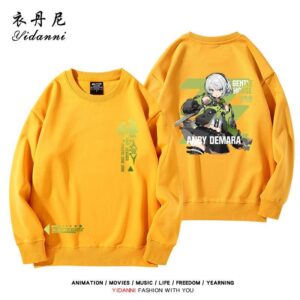 Zenless Zone Zero Anby Sweatshirt Game Characters Pullover Autumn and Winter Game Anby Character Sweatshirt