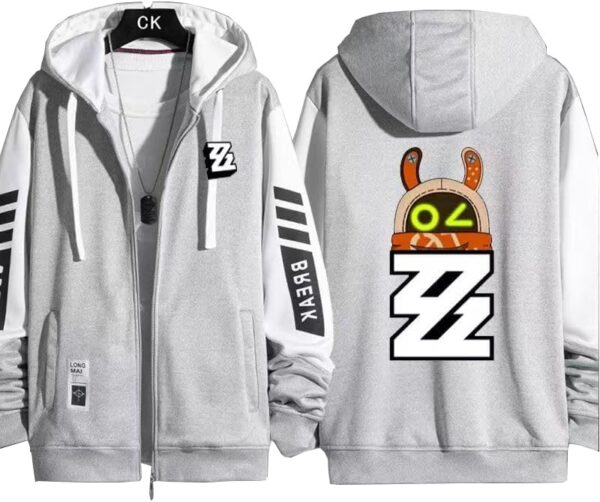 Zenless Zone Zero Thin Zippered Hoodie Spring And Autumn Winter Casual Sportswear Game Clothing