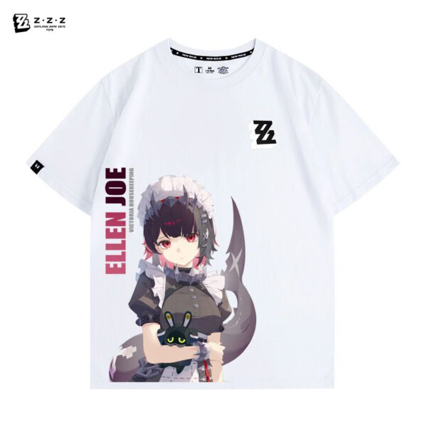 Zenless Zone Zero Ellen Joe Game Characters Summer Thin T-shirt