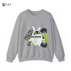 Bangboo Zenless Zone Zero Stylish Streetwear Graphic | Kawaii Subtle Monochrome ZZZ Cozy Heavy Blend Unisex Crewneck Sweatshirt Sweater