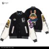 Zenless Zone Zero Bangboo Varsity Jacket Cunning Hares Belobog Heavy Industries Loose Fit Jacket