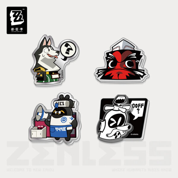 [Official Merchandise] Zenless Zone Zero Noise Reduction Series Acrylic Refrigerator Magnet Set