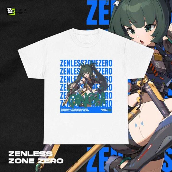 Zenless Zone Zero Qingyi Shirt ZZZ Gacha Game Merch Fan Shirt Unisex Cotton