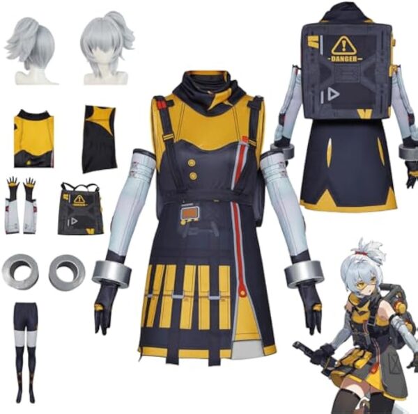 Zenless Zone Zero Cosplay Costumes Character Soldier 11 Fancy Dress Up With Wig Adult Uniform Outfits Full Set