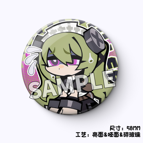 Zenless Zone Zero Chibi Illustration Funny Style Character Badge