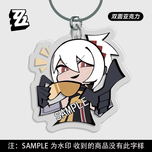 Zenless Zone Zero Cute Ellen Joe Shark Keychain