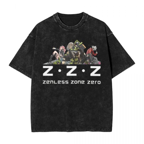 Video Game Zenless Zone Zero T-Shirt Summer Y2K Retro T-Shirts 2024 Cotton Fashion Tshirt For Men Short-Sleeved Simple Clothes