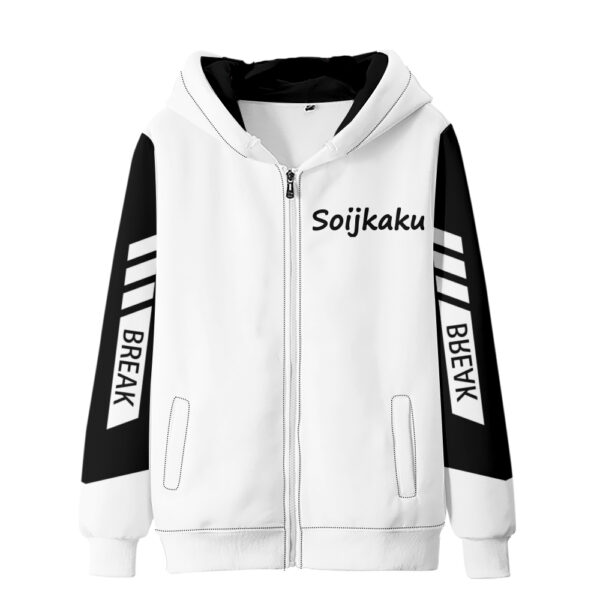 Game Fans Cosplay Zenless Zone Zero Anime Thin Zippered Hoodie Spring Autumn Black White Casual Women Men Sportswear Clothing