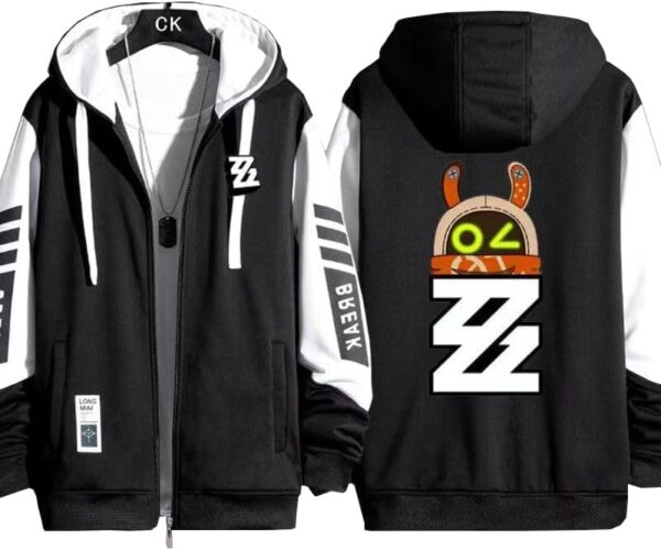 Zenless Zone Zero Thin Zippered Hoodie Spring And Autumn Winter Casual Sportswear Game Clothing