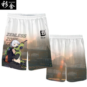 Zenless Zone Zero - Gradient Pattern Print Characters Shorts