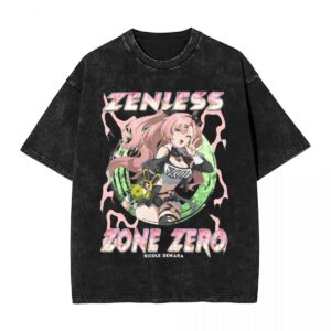 Video Game Zenless Zone Zero T-Shirt Summer Y2K Retro T-Shirts 2024 Cotton Fashion Tshirt For Men Short-Sleeved Simple Clothes