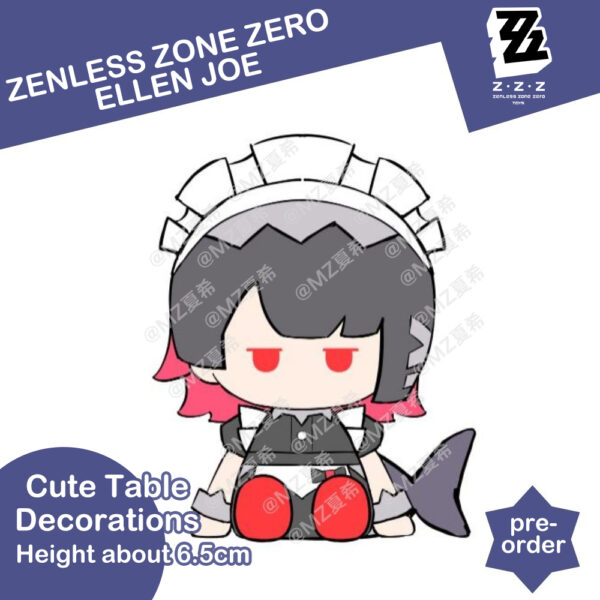 Zenless Zone Zero Toys Ellen Joe 6.5cm Figure Toy PVC Cute Table Decorations