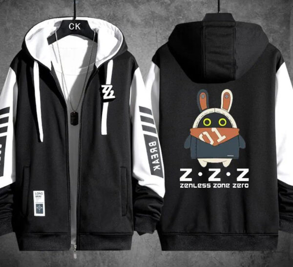 Zenless Zone Zero Thin Zippered Bangboo Hoodie Spring And Autumn Winter Casual Sportswear Game Clothing