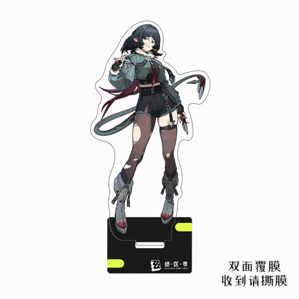 Game Cartoon 15cm Anime Zenless Zone Zero Acrylic Stand Figures Mana Nekomiya Nicole Anby Demara Action Model Desk Decor Gift