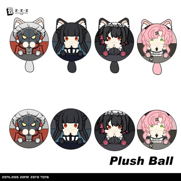 Zenless Zone Zero Nicole Demara Anby Demara Ellen Joe Cute Plush Ball Chibi Plushies Pendant Toys