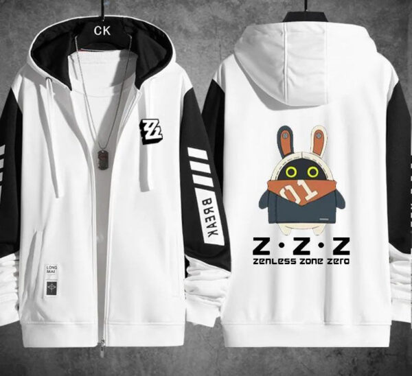 Zenless Zone Zero Thin Zippered Bangboo Hoodie Spring And Autumn Winter Casual Sportswear Game Clothing