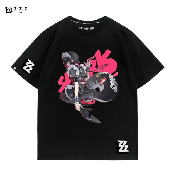 Zenless Zone Zero Ellen Joe Game Characters Summer Thin T-shirt