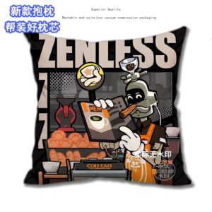 Zenless Zone Zero Chibi Style Illustration Character Soft Pillow