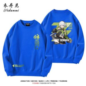 Zenless Zone Zero Anby Sweatshirt Game Characters Pullover Autumn and Winter Game Anby Character Sweatshirt