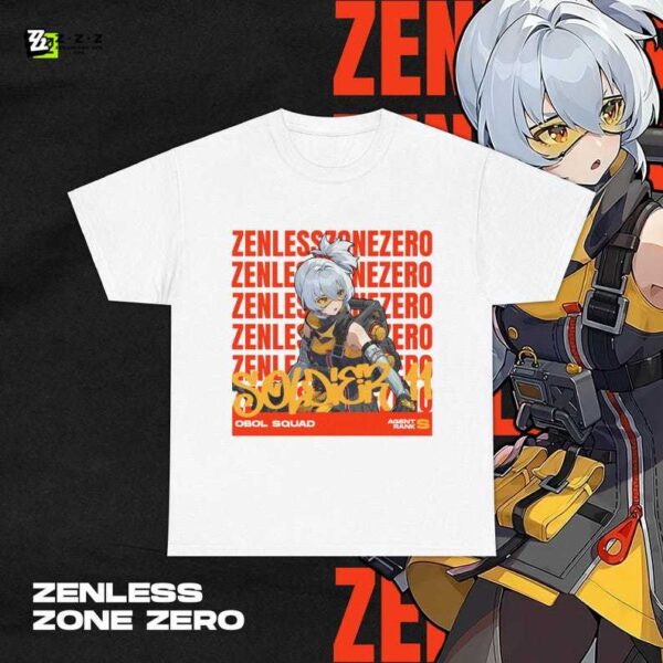 Zenless Zone Zero Soldier 11 Shirt ZZZ Gacha Game Merch Fan Shirt Unisex Cotton