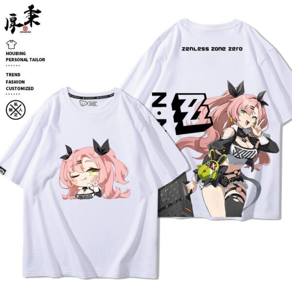 Zenless Zone Zero Nicole Game Characters Summer Thin T-shirt