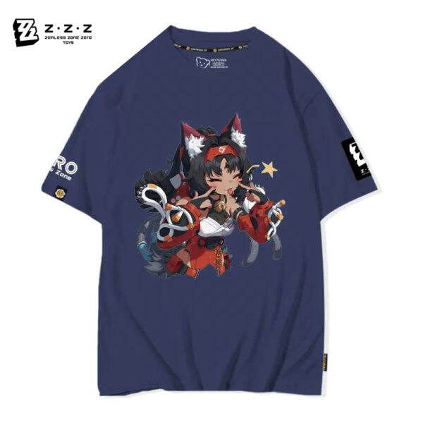 Zenless Zone Zero -  Characters New Print Summer T-Shirt Anby Nicole Koleda Nekomiya