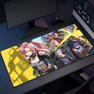 Gamer Large Computer Mousepad Zenless Zone Zero Gaming Mouse Pad Office Non-Slip Keyboard Mouse Mat Game Professional Table Mat