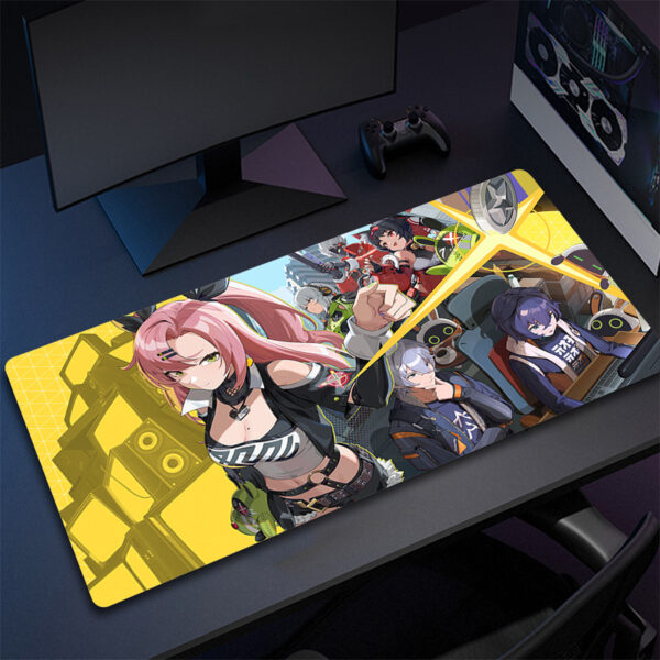 Gamer Large Computer Mousepad Zenless Zone Zero Gaming Mouse Pad Office Non-Slip Keyboard Mouse Mat Game Professional Table Mat