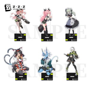 Zenless Zone Zero Standee 6PCS Acrylic Double-Layered Character Standee Collection 6"/15.5cm Cute Beautifully Detailed Desk Decoration and Gift for Fans of the Game