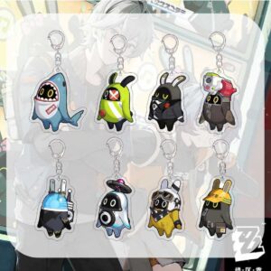 Zenless Zone Zero ZZZERO Bangboo Acrylic Key Chain Keyring Strap Figu