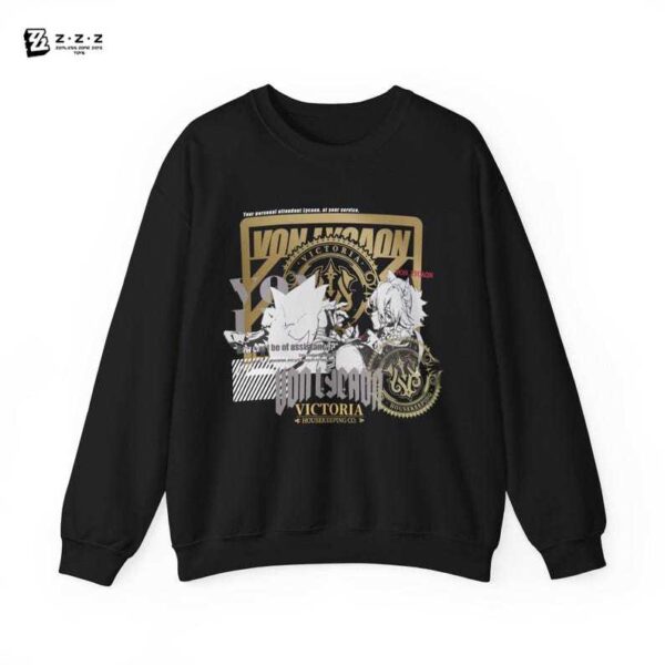 Von Lycaon Zenless Zone Zero Stylish Streetwear Graphic Sweater | ZZZ Inspired Aesthetic Cozy Heavy Blend Unisex Crewneck Sweatshirt Sweater