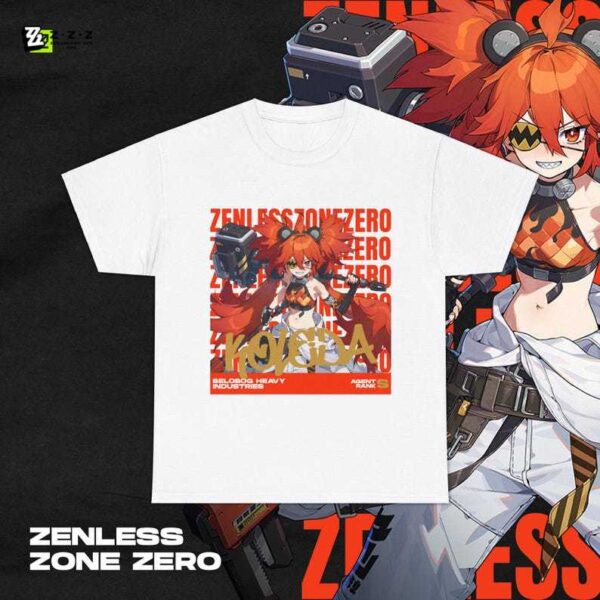 Zenless Zone Zero Koleda Shirt ZZZ Gacha Game Merch Fan Shirt Unisex Cotton