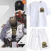 Zenless Zone Zero Belobog Industry Set of Clothes T-Shirt & Hat & Shorts Unisex