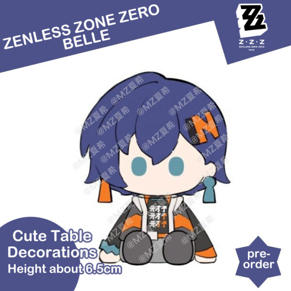 Zenless Zone Zero Toys Belle 6.5cm Figure Toy PVC Cute Table Decorations