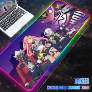 Zenless Zone Zero Nicole Derama RGB Mouse Pad Computer Mat Pc Gamer Large Play Pad Backlight LOL Gaming Accessories