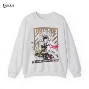 Zenless Zone Zero Ellen Joe Stylish Streetwear Graphic Tee | Victoria Housekeeping ZZZ Cozy Heavy Blend Unisex Crewneck Sweatshirt Sweater