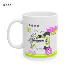 Bangboo Zenless Zone Zero Ceramic Mug ZZZ Game Retro Cyberpunk Futuristic Kawaii Gaming Gamer Aesthetic Trendy Fanmade Coffee Cup 11