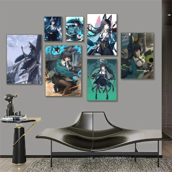 Zenless Zone Zero Miyabi Hoshimi Game Poster HD Posters Home Room Bar Cafe Decor Art Wall Painting Picture