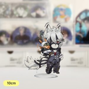 Zenless Zone Zero Game Nicole Demara Billy Kid Von Lycaon Acrylic Stand Model Plate Keychain Desk Decor Collection gift